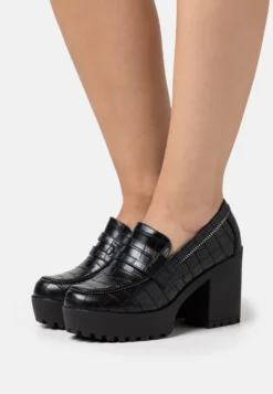 Scarpe Con PlateauBlack Donna Scarpe Con Tacco EVC11B00H-Q12