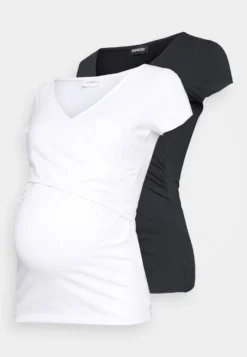 2PackT-Shirt BasicBlack White Donna T-shirt E Top EVO29G00L-Q11