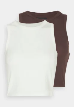Even&Odd 2 PackTopOff-White/Dark Brown Donna T-shirt E Top EV421D1BI-A12 -Even&Odd Negozio 1a662c03c9ca4391bf46d334450df621 scaled