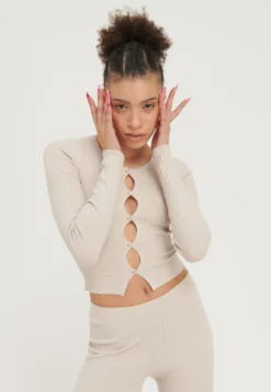 Even&Odd CardiganOff-White Donna Maglieria EV421I0HF-A11