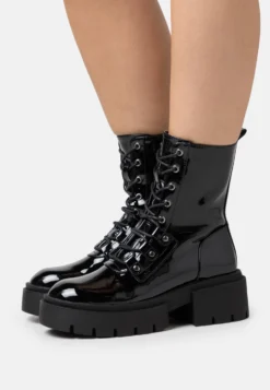 Even&Odd Stivaletti Con PlateauBlack Donna Stivaletti EV411N0IM-Q11