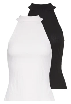 2 PackTopOff White/Black Donna T-shirt E Top EVF21D022-A11
