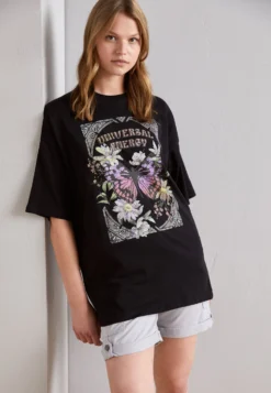 Even&Odd T-Shirt Con StampaBlack Donna T-shirt E Top EV421D26J-Q11