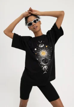 Even&Odd T-Shirt Con StampaBlack Donna T-shirt E Top EV421D23Z-Q11