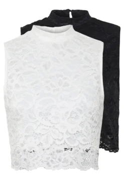 Even&Odd 2 PackTopWhite/Black Donna T-shirt E Top EV421D1C6-A11