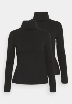 2 PackMaglietta A Manica LungaBlack Donna T-shirt E Top EVF21D02F-Q11