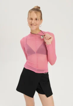 Even&Odd Maglietta A Manica LungaPink Donna T-shirt E Top EV421D24M-J11