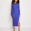Even&Odd Circ Long Sleeves Midi High Slit Dress - Abito In Maglia - Blue -Even&Odd Negozio 986ef2ad01544747b92ec6f142e02bc1 scaled