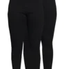 2 PackLeggingsBlack Donna Pantaloni EVB21A00N-Q11