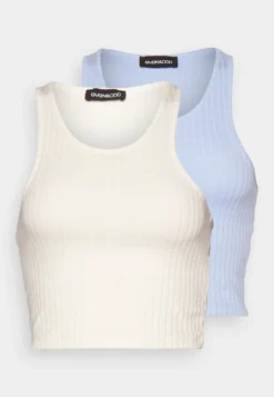Wide Rib 2 PackTopWhite/Light Blue Donna T-shirt E Top EVF21D04W-A11 -Even&Odd Negozio 9bd069a6d97748ac8050406714d735bb scaled