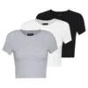 Even&Odd 3 PackT-Shirt BasicWhite/Black/Light Grey Donna T-shirt E Top EV421D1CU-A11 -Even&Odd Negozio a5376e4c1d2c4eacb9af2169295be864 scaled