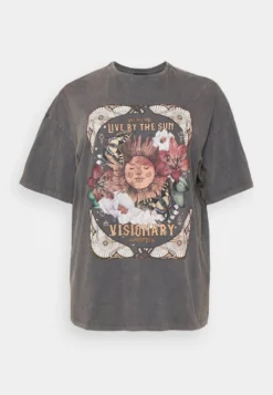 T-Shirt Con StampaBlack Donna T-shirt E Top EVB21D04M-Q11