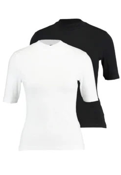 Even&Odd 2 PackT-Shirt BasicT-Shirt BasicWhite/Black Donna T-shirt E Top EV421D19S-A11 -Even&Odd Negozio ca338675ce46494898025e6d1b3984fe scaled
